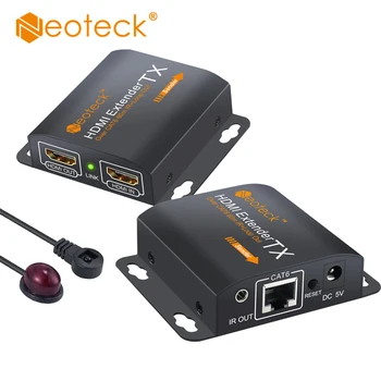 

Clearance Sale Neoteck HDMI Extender with 2 Ports HDMI Splitter 60m HDMI Extender Transmitter Receiver Video Converter With IR