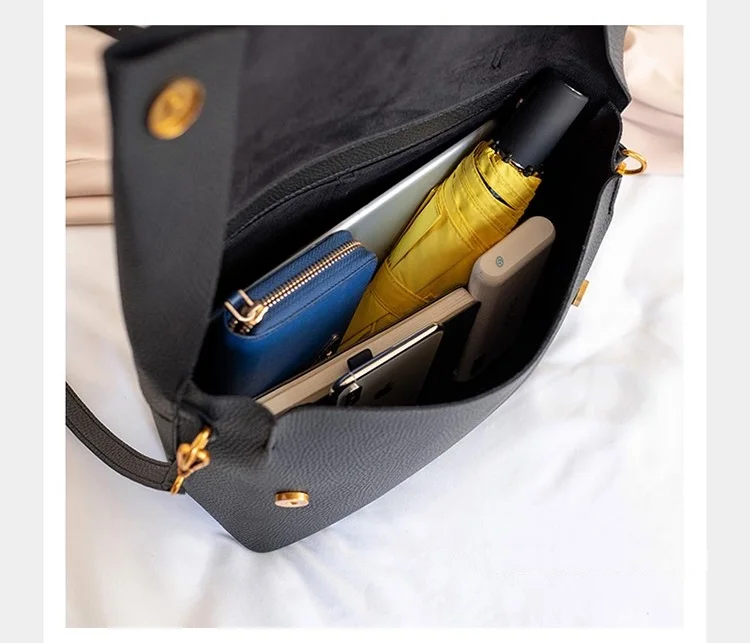 Широкие сумки с ремнем на плечо женская дизайнерская сумка женская большая сумка из искусственной кожи женская Курьерская сумка, портфель Bolsa черный