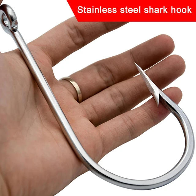 Stainless Steel Super Large shark Fishing Hooks Big Game Fish Tuna Size 20/0