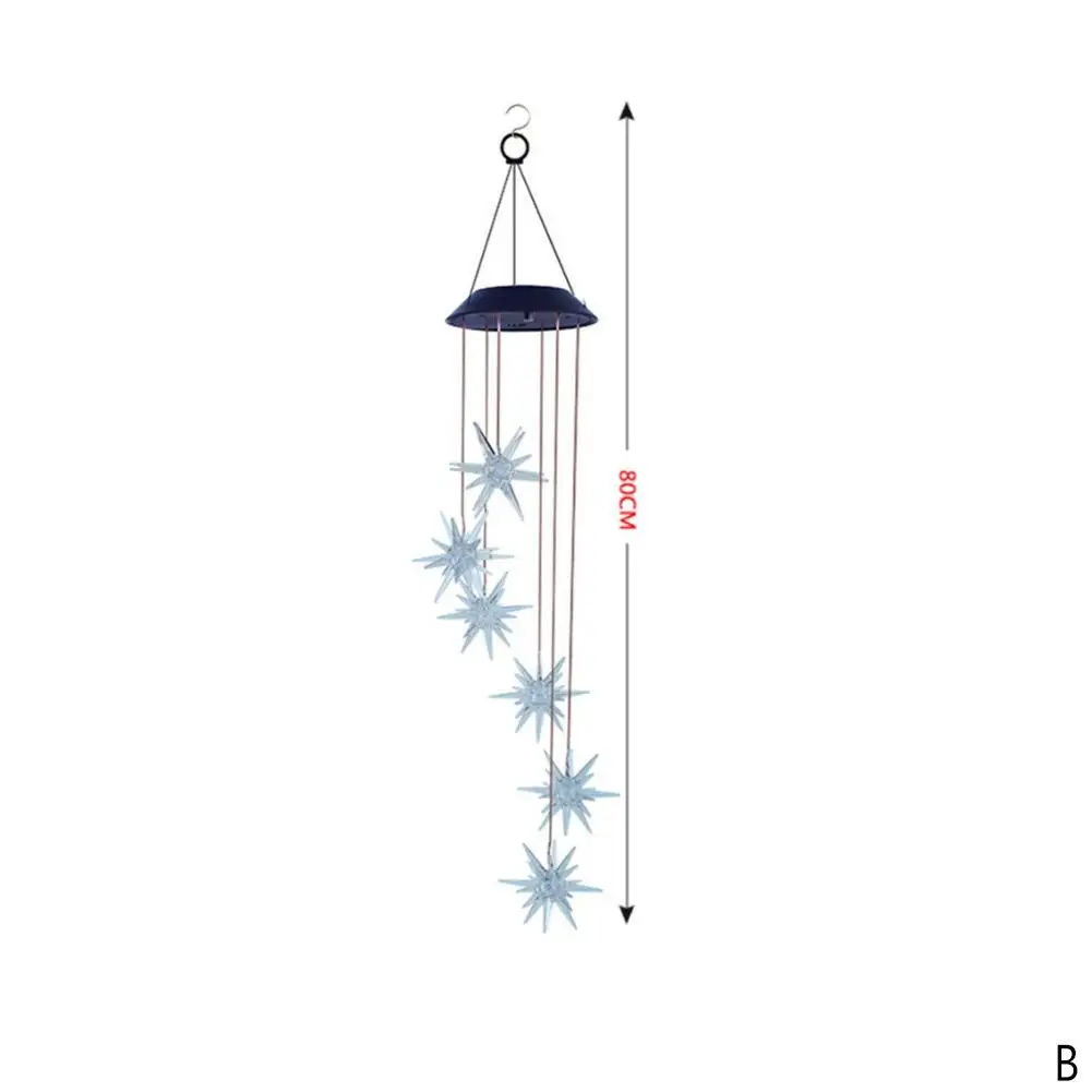 Particle solar lights for garden decoration Wind Chime Light Colorful Gradient Outdoor Solar Led Path Lawn Yard Garden Lamp