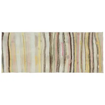 

Handmade Multicolor Vintage English Striped Rug Runner Rug 107x265 Cm-3'6''X8'8''