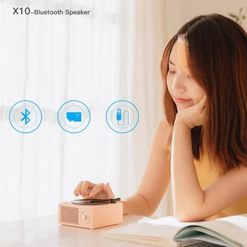 

New Atomic Black Glue Phonograph Wireless Bluetooth Speaker Retro Gramophon o Colorful Music Player Gift Pink