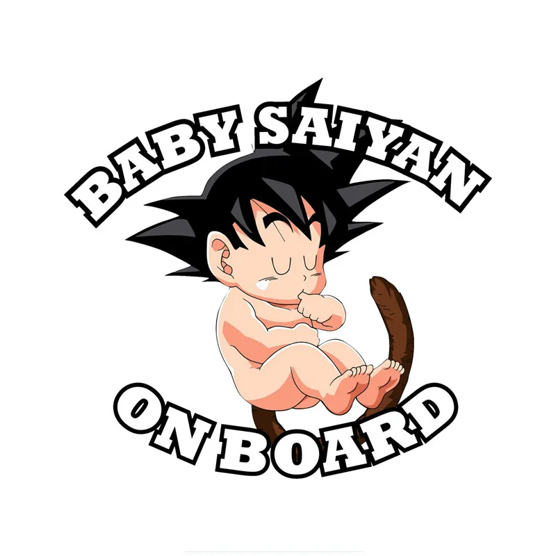 

Dragonball Goku Baby on Board Car Sticker Sunscreen Decal Laptop Motorcycle Auto Accessories Decoration PVC,15cm*14cm