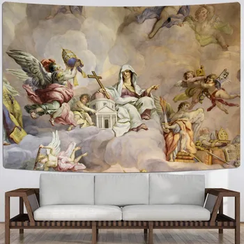 

British Royal Oil Painting Tapestry Artistic European Hanging 3D Print Home Dorm Decor Wall Tapestry For Living Room Tapestry