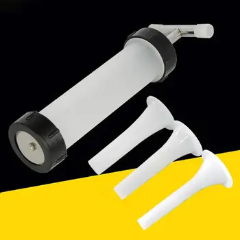 

Manual Sausage Maker Meat Stuffer Syringe Filler Hand Operated Machine 3pcs Tube