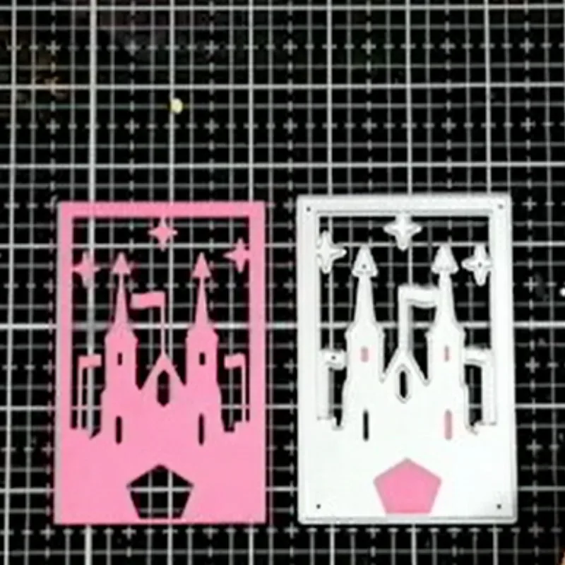 

InLoveArts Metal Cutting Dies New Castle Frame Castle Metal Dies Scrapbooking Album Card Making Embossing Stencil Die Cut Decor