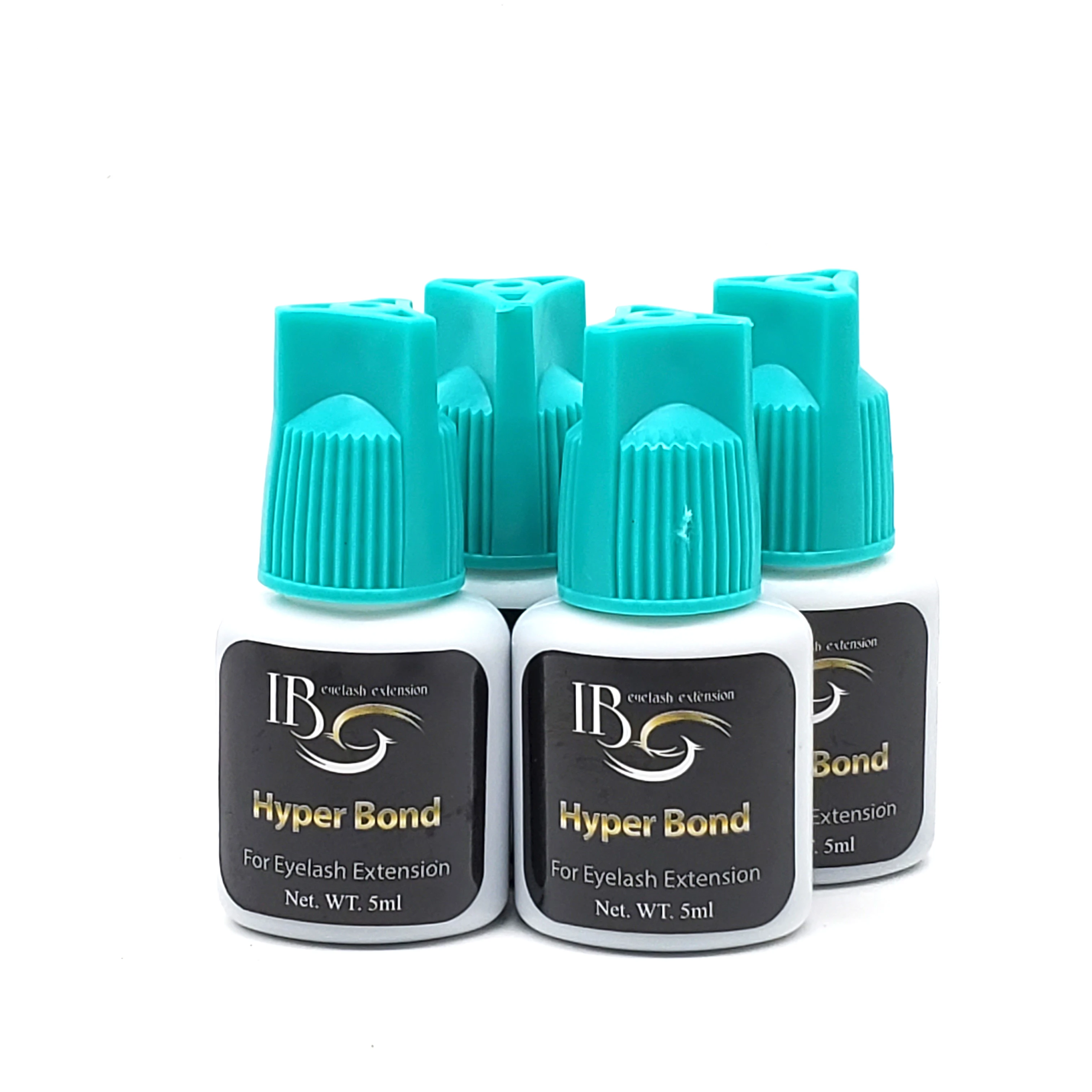 

2019 New Arrival Eyelash Extension Glue Original 4 Bottles Korea IB Ibeauty Hyper Bond 0.5s Glue Fast Drying Glue 5ml