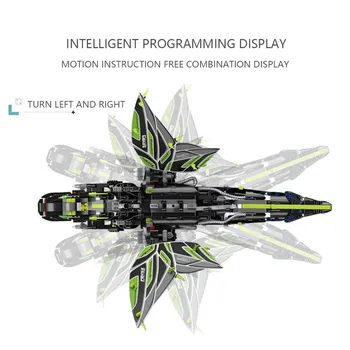

RC Building Block Robot Educational Bricks STEM Toys DIY Assembly Balanced Programming Dinosaur Robot 2.4G RC APP Control