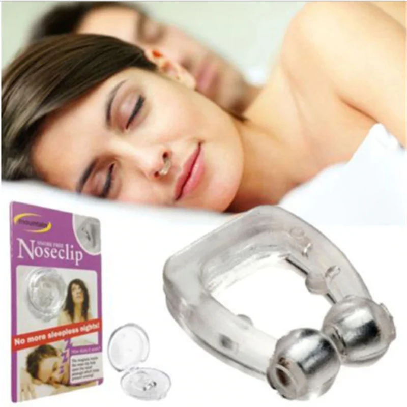 

2019 Newest Clipple Silicone Magnetic Anti Snore Stop Snoring Nose Clip Sleep Sleeping Aid Anti Snore Nose Clip Dropshipping