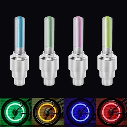 LED Bicycle Lights Waterproof Neon Bike Wheel Spoke Light Tyre Tire Valve Dust Caps Motorcycle Safety Warning Lamp For MTB Road