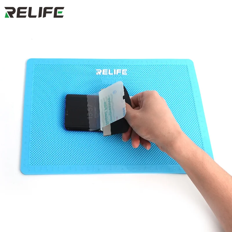

RELIFE Phone Repair Pad RL-004D Multi-function Heat Insulation Soldering Station Special Silicone Pad for Phone Film