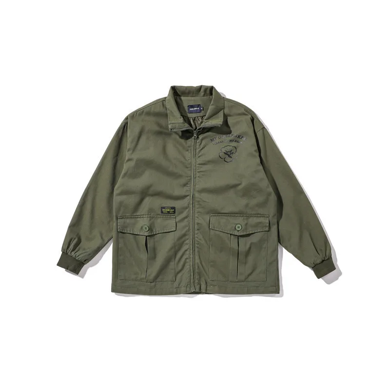 

Tang Mu Cool Spring Clothing New Style Japanese-style Tooling Jacket BOY'S Loose-Fit Popular Brand Cool Printed Versatile Casual