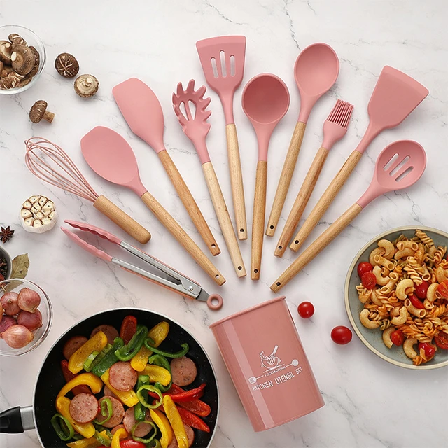 Kitchen Set Kit Silicone Cooking Utensils  Silicone Kitchen Tool  Accessories - Cooking Tool Sets - Aliexpress