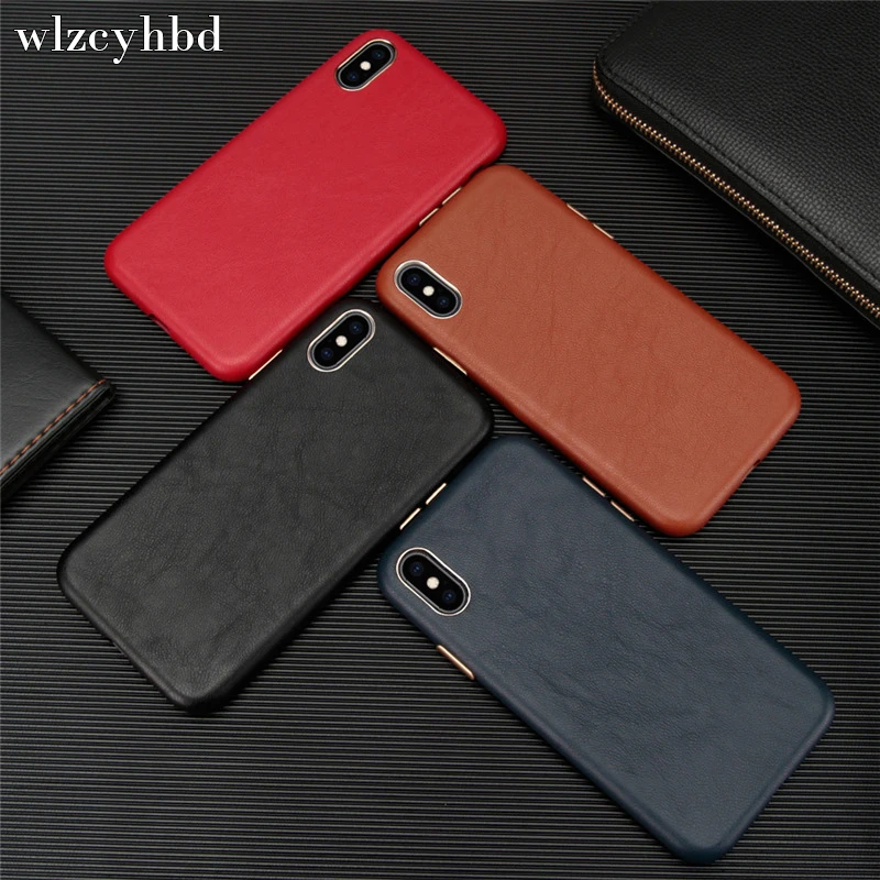 Wlzcyhbd ретро натуральная коровья кожа деловой Тонкий чехол для телефона iPhone 11 Pro Max X