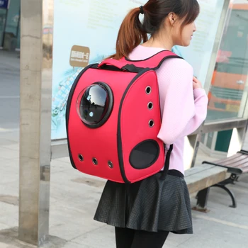 

APEBAZY Pet Dog Cat backpack Travel cats carrier Double Shoulder Bag Space Capsule Cat Backpack for Bag Small Pet Handbag carryi