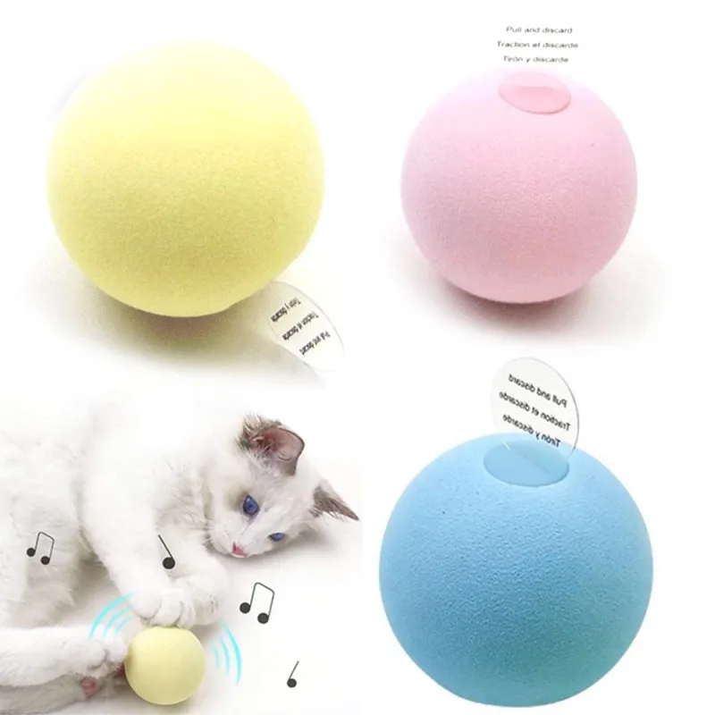 Pet cat vocal toy Smart gravity ball toy Interactive squeaky frog bird cricket sound relieves boredom self-healing ball pet toy