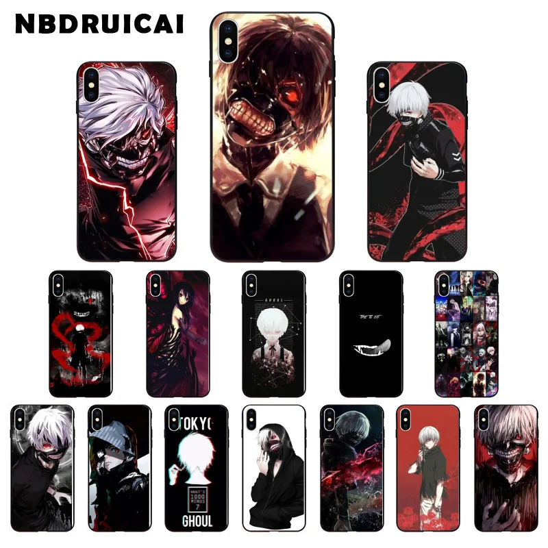 NBDRUICAI Tokyo Ghouls телефон Ghoul аниме силиконовый чехол для iPhone 11 pro XS MAX 8 7 6 6S Plus X 5 5S SE XR |