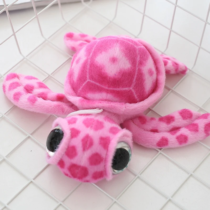 

color sent randomly Lovely Big Eyes Colorful Turtle Plush Toys for Children Stuffed Plush Tortoise Doll Toys Kids Friends Gift