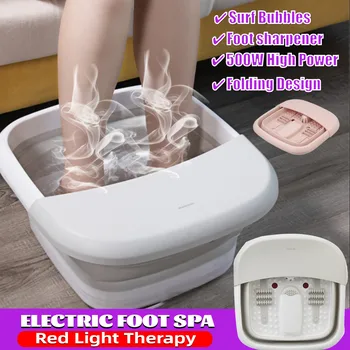 

Foldable Foot Bath Tub Automatic Massage Household Electric Heating Constant Temperature Sauna Bathtub With Remote Control