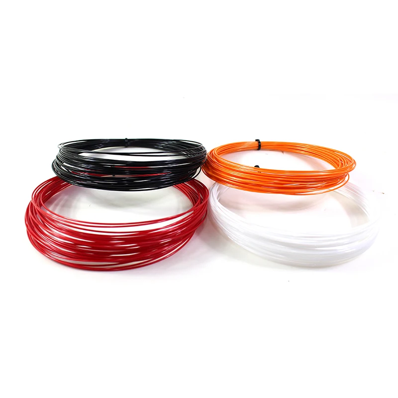 FANGCAN 4PCs 1.25MM/17L Stiff Tennis String Monofilament String for Tennis Racket 12M