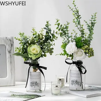 Günstig Neue Stil Kleine Frische Simulation Bouquet Wohnzimmer Schreibtisch Mode Gefälschte Blume Dekoration Foto Studio Schießen Requisiten WSHYUFEI