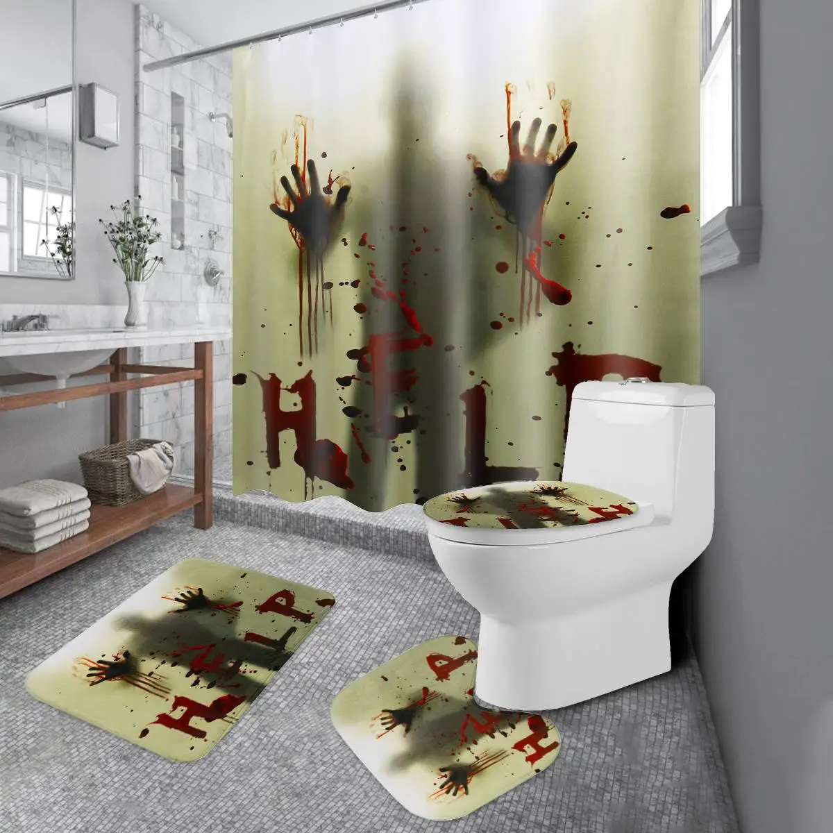 Download Horror Bathroom Decor PNG