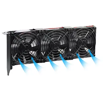 

Universal VGA Cooler Dual 80mm Graphics Card Heatsink Double Three Fan GPU Radiator Partner Ultra High Speed Quiet