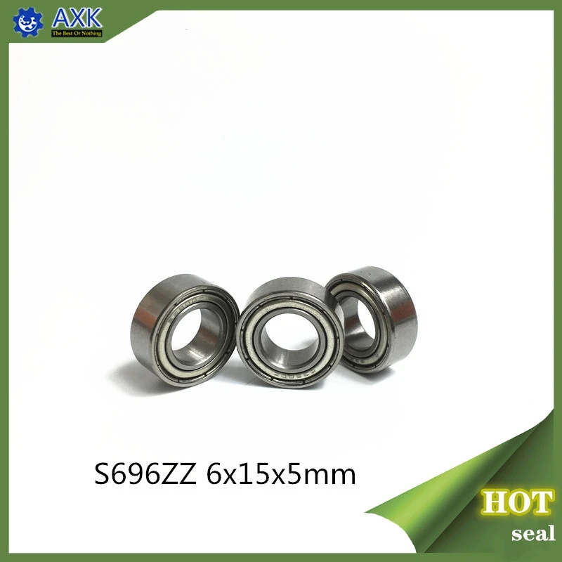 

S696ZZ Bearing 6*15*5 mm ( 10PCS ) ABEC-1 440C Roller Stainless Steel S696Z S696 Z ZZ Ball Bearings