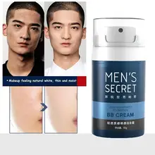 Мужской BB крем натуральное отбеливание увлажняющий контроль масла BB крем для лица основа, консилер для лица макияж голый для мужчин лицо
