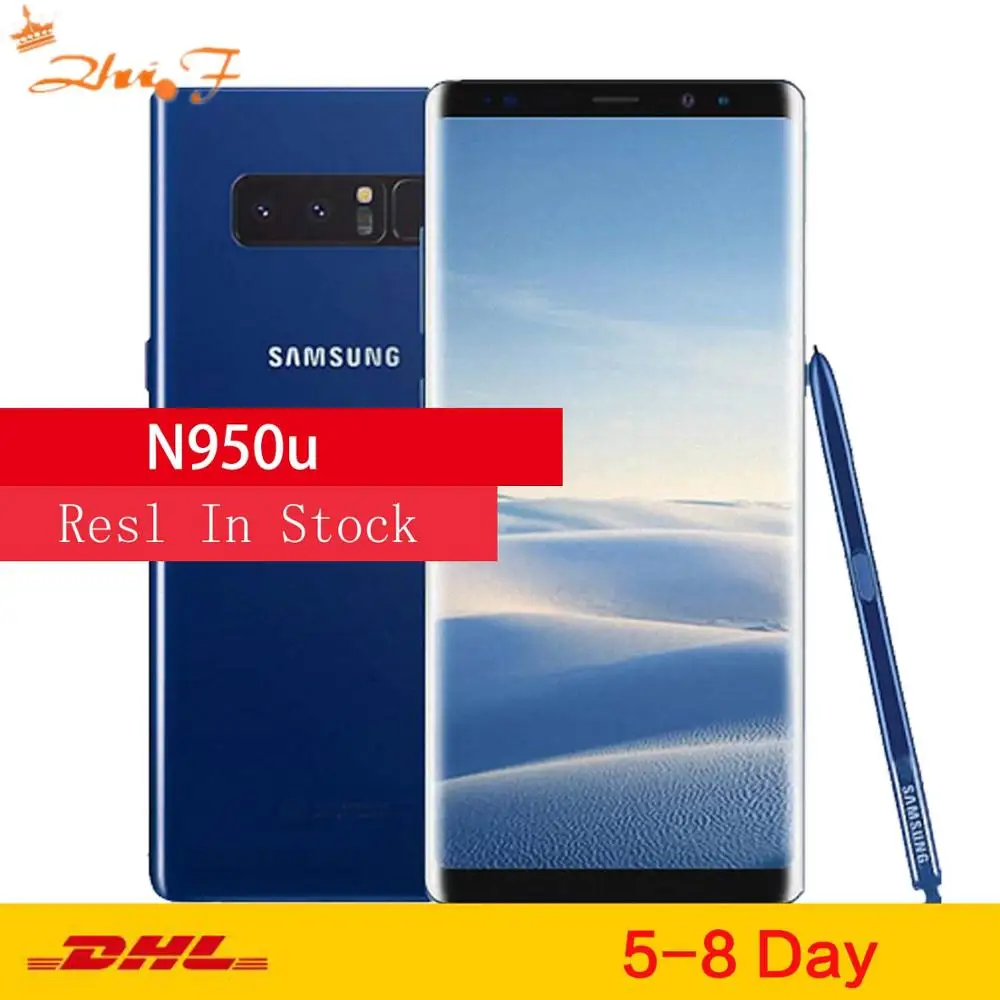 Оригинальный разблокированный сотовый телефон Samsung Galaxy Note8 Note 8 N950U LTE Android
