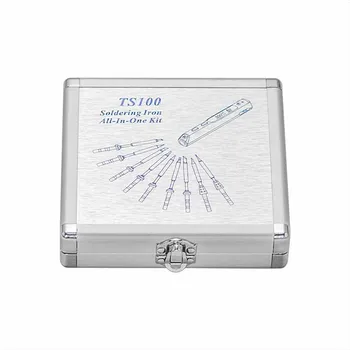 

Aluminium Package Box Soldering Iron Dedicated Storage Box TS100 Programmable Electric Soldering Iron Tip Organizer Storage Box