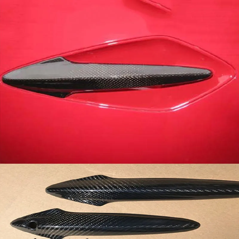 

For Honda Civic FN2 2006 2007 2008 2009 2010 2011 2pcs Real Carbon Fiber Door Handle Cove