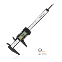 0-150mm eletrônico digital caliper eletrônico com grande tela lcd automático fora caracterizado ferramenta de medição bateria incluída