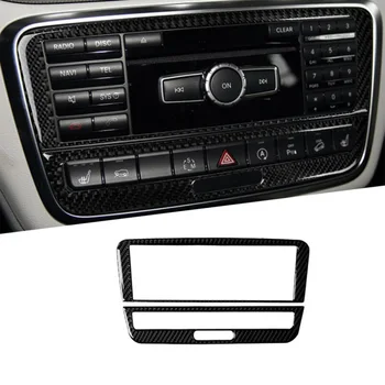 

Carbon Fiber Console CD Panel Frame Trim Cover For Mercedes Benz GLA CLA A Class