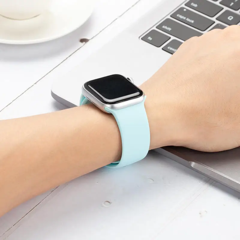 Ремешок для Apple Watch 38 мм 40 мм 42 мм 44 мм силиконовый ремешок IWatch Замена для Apple Watch серии 4,3, 2 38 мм 44 мм 81009