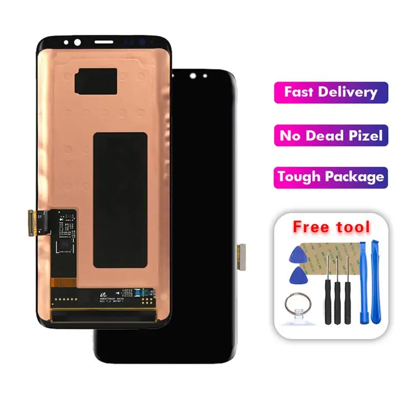 Для Samsung Galaxy S8/S8 plus G955 G955F G950 G950F ЖК дисплей с сенсорным экраном дигитайзер