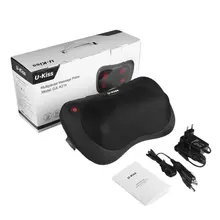 U-Kiss Shiatsu Multipleuse массажная подушка с подогревом для автомобиля дома или офиса снимает мышечную боль и Напряжение 18 Вт DC 12 В