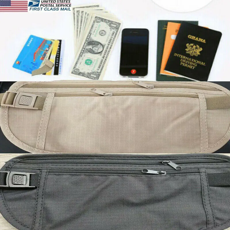 2020 unisex waist packs portable bags Holder Travel Waist Hidden Security Money Belt Passport Card Ticket Bag fashion | Багаж и сумки