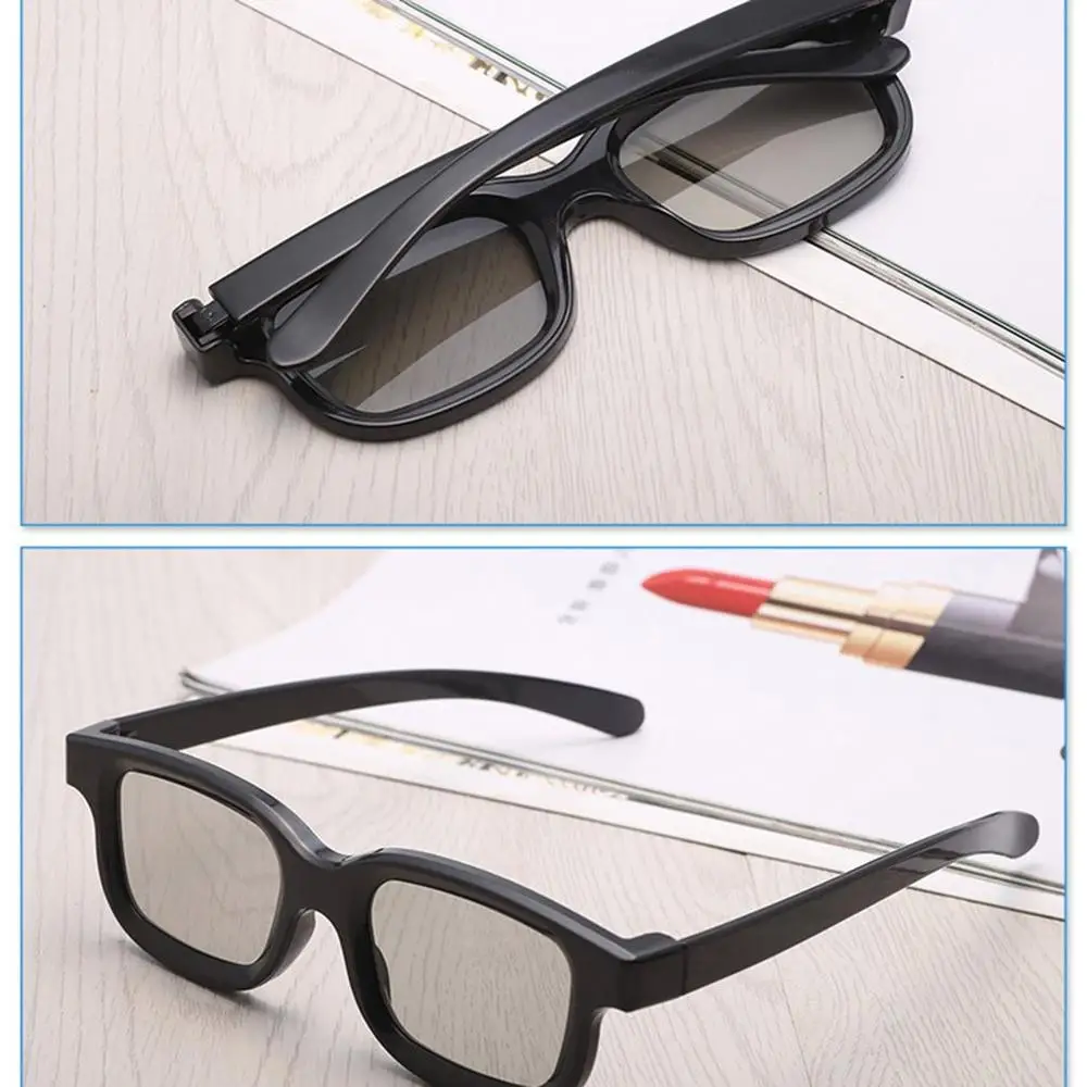 Hot Sale Universal Passive Circular 3D Polarized Movie Glasses Unisex ABS Frame Stereo Not Flash For 3D TV Cinemas