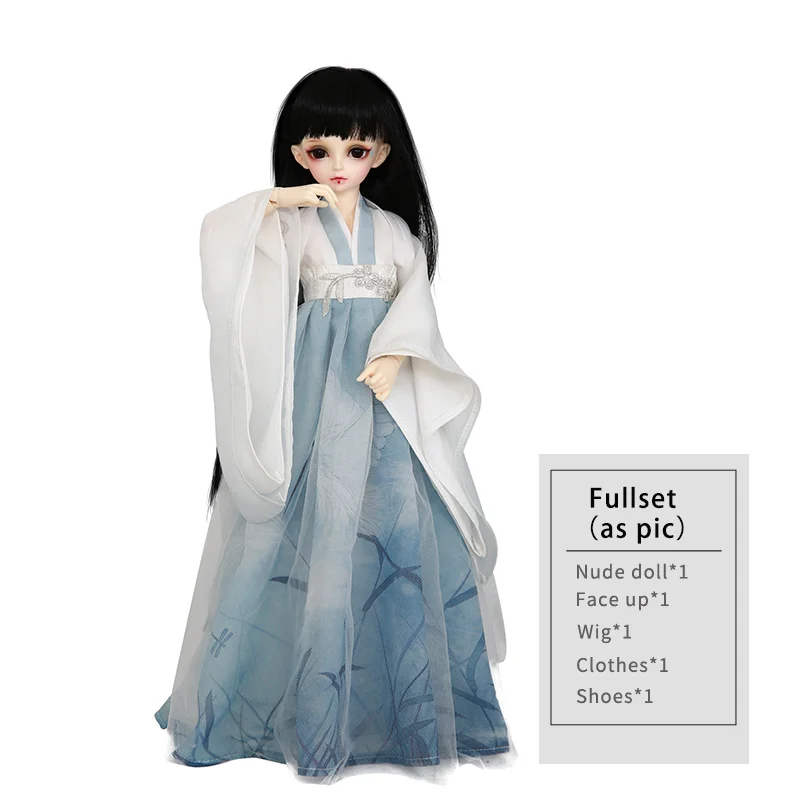 Fairyland BJD Doll Minifee Rin 1/4 Female Fairies Fashion High Quality Toys For Children Best Gifts FL Oueneifs Fairyland - Color: Full set as pic