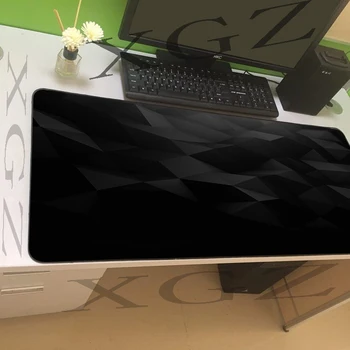 

XGZ Cool Black Diamond Lattice Large Animation Game Mouse Pad Lock Custom Computer Keyboard Table Mat Speed Non-slip XXL