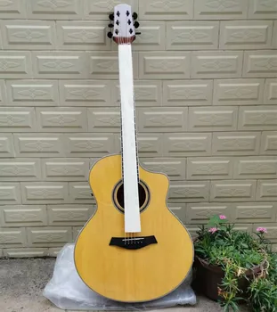 

41 Inch Acoustic Guitar 6 String Pickup Guitar Notch Bright Spruce Guitar Rosewood Fingerboard Guitar Beginner AGT154