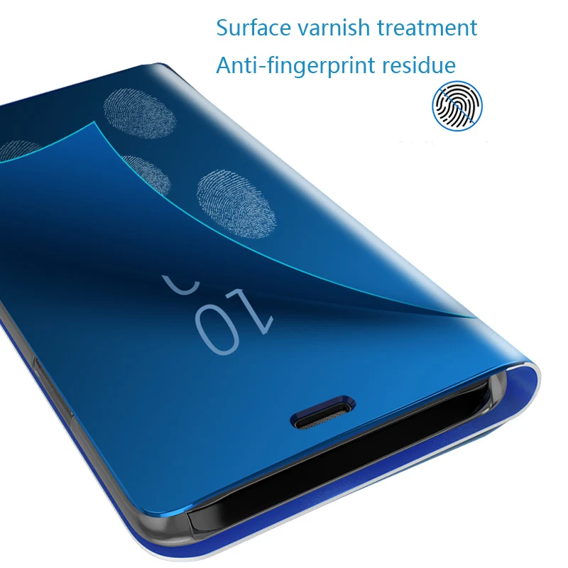 Прозрачный зеркальный флип-чехол для huawei Honor 10 20 8 9 Pro lite 8X MAX 9X 8C P Smart Z Y5 Y6 Y7 Y9 Pro V10 V20