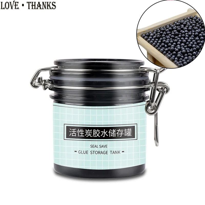 

Eyelash Glue Storage Tank Container Adhesive Stand Activated Carbon Sealed Storage Jar For Eyelashes Extension Makeup Tool