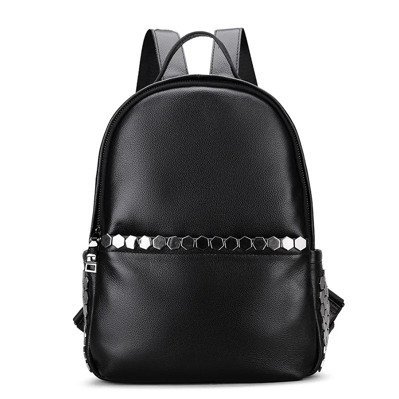 

2019 Trend First Layer Leather Backpackage WOMEN'S Leather Backpack Fashion College Sequin WOMEN'S Bag Baiyun