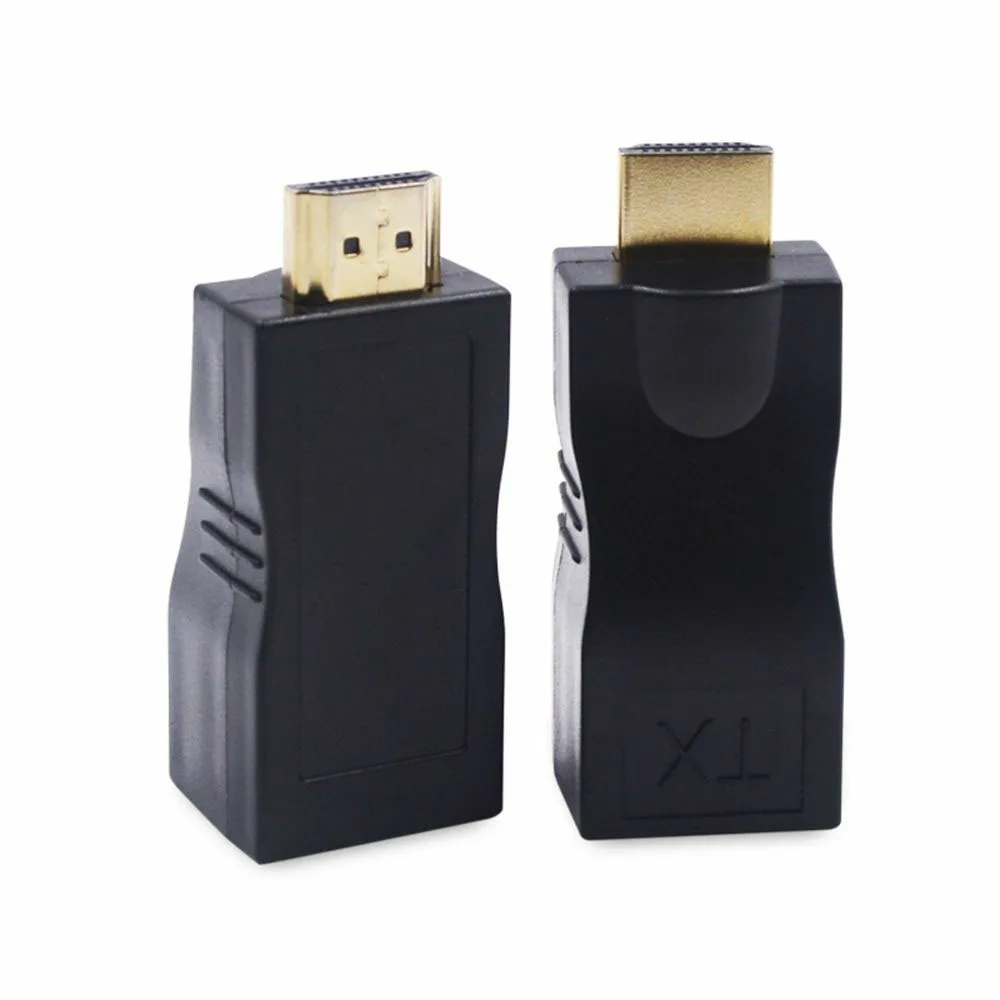 4K 3D HDMI 1,4 30 м удлинитель для RJ45 по Cat 5e/6 сетевой LAN Ethernet адаптер LAN Ethernet TXRX черный адаптер