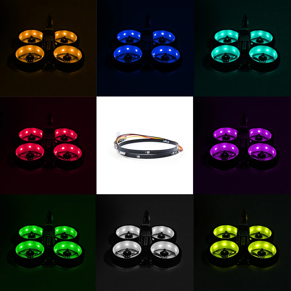 

IFlight Programmable RGB 9 LED Light Strip for RC FPV Drone Racing Freestyle 3inch Cinewhoop Ducted Green Hornet