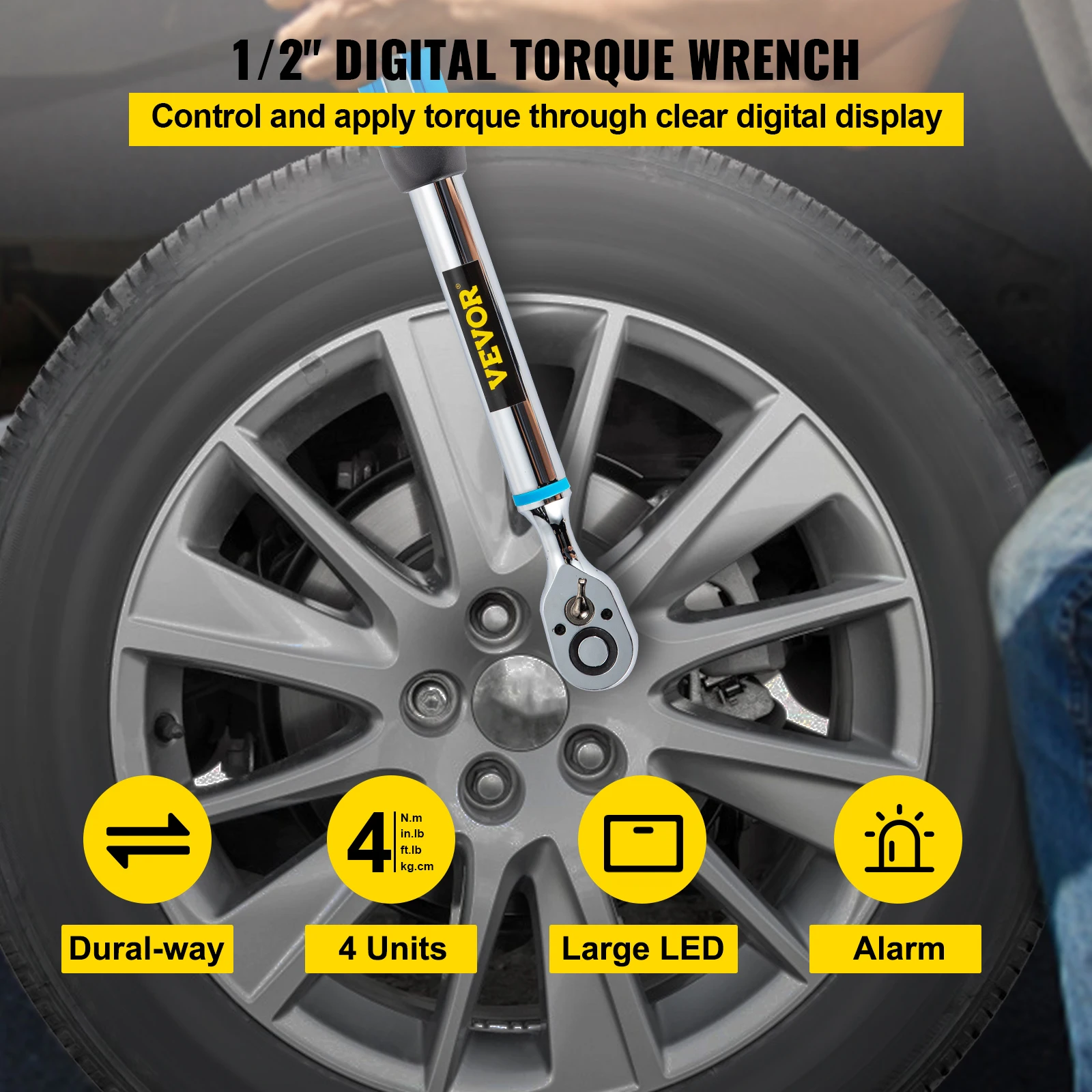 Torque Wrench Digital Torque Kit 1/2" - Image 3