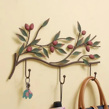 

European Garden Retro Home Furnishing Decorative Iron Hook Wall Mural Hook Hook Metal Ornaments Home Decoration Accessories