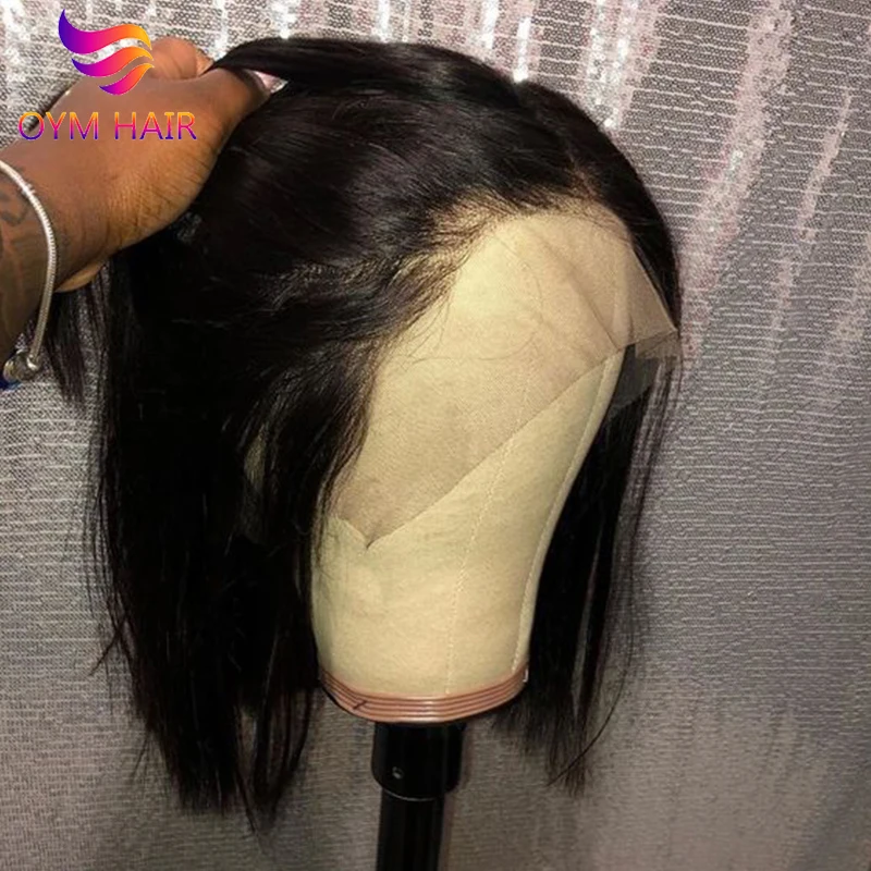 13x4-Bob-Wigs-Indian-Lace-Frontal-Human-Hair-Wigs-For-Black-Women-150-Densty-Remy-Straight (2)